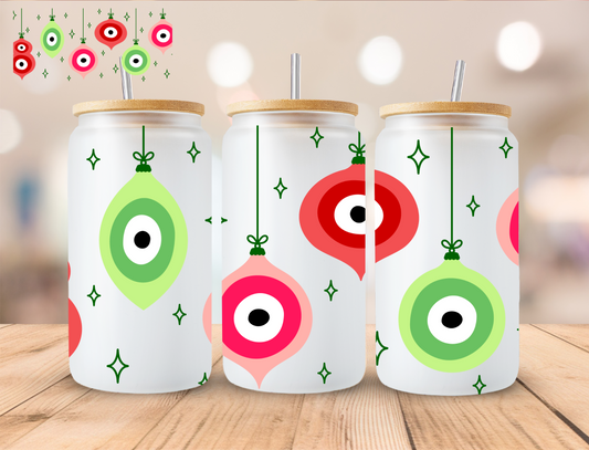 Christmas Lights - 16 oz / 20 oz Libby UV DTF Wrap