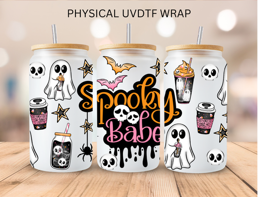 Spooky Babe - 16 oz / 20 oz Libby UV DTF Wrap