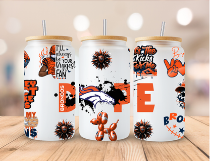 Football NFL Dope Teams - 16 oz / 20 oz Libby UV DTF Wrap