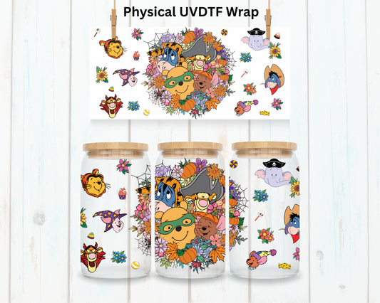 Halloween Yellow Bear Crew - 16 oz / 20 oz Libby UV DTF