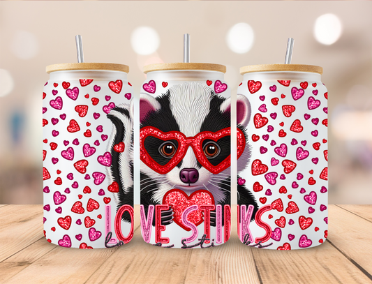 Valentine Love Stinks - Libby UV DTF Wrap EXCLUSIVE DESIGNED