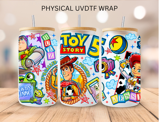 Toy Friends 5 - 16 oz / 20 oz Libby UV DTF Wrap