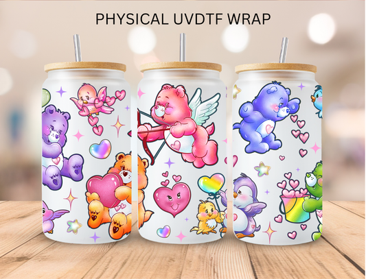 Valentine Bears - 16 oz / 20 oz Libby UV DTF Wrap