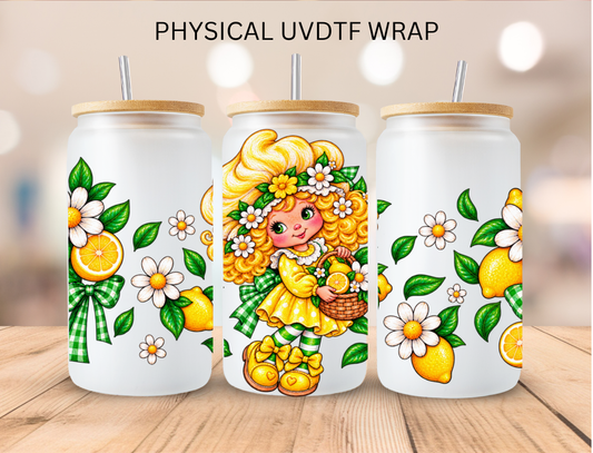 lemon Girl - 16 oz / 20 oz Libby UV DTF Wrap