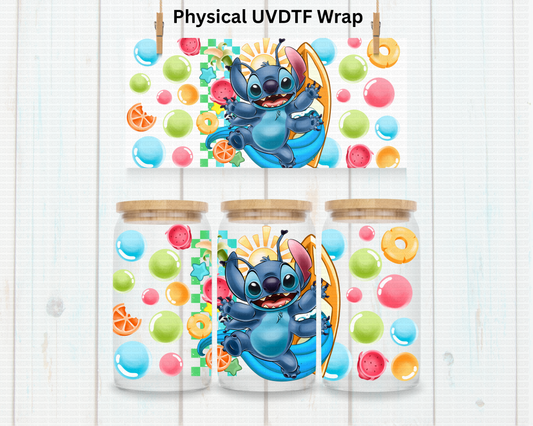 Blue Alien Beach - 16 oz / 20 oz Libby UV DTF