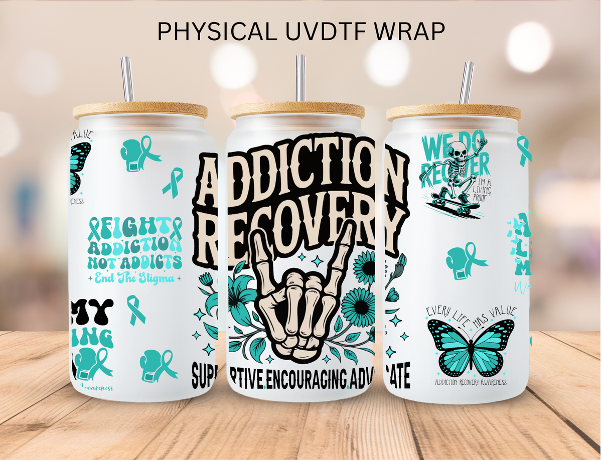 Addiction Recovery - 16 oz / 20 oz Libby UV DTF