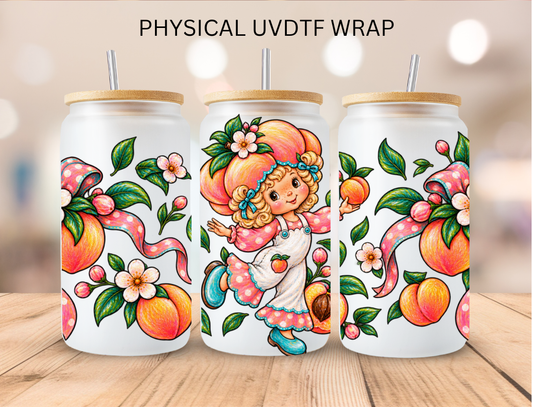 Peach Girl - 16 oz / 20 oz Libby UV DTF Wrap