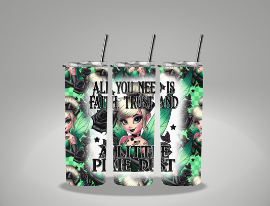 Bad Girls Collection Tinker Fairy Princess - 20oz Skinny Tumbler Wrap CSTAGE EXCLUSIVE