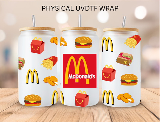 Fast Food McD's Chicken Nugs Ver 2 - 16 oz / 20 oz Libby UV DTF Wrap
