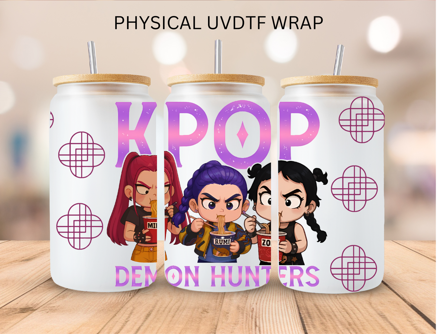 K POP Version 13 - 16 oz / 20 oz Libby UV DTF Wrap
