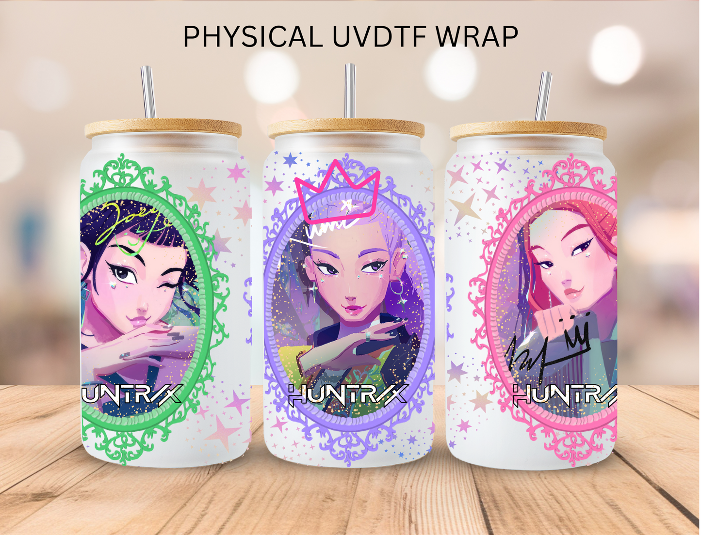 K POP Version 04 - 16 oz / 20 oz Libby UV DTF Wrap