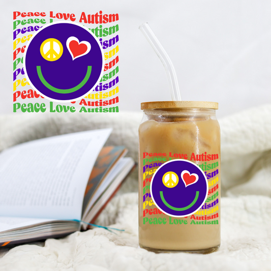 Autism Smiley Wavy - UV DTF Libby Decal