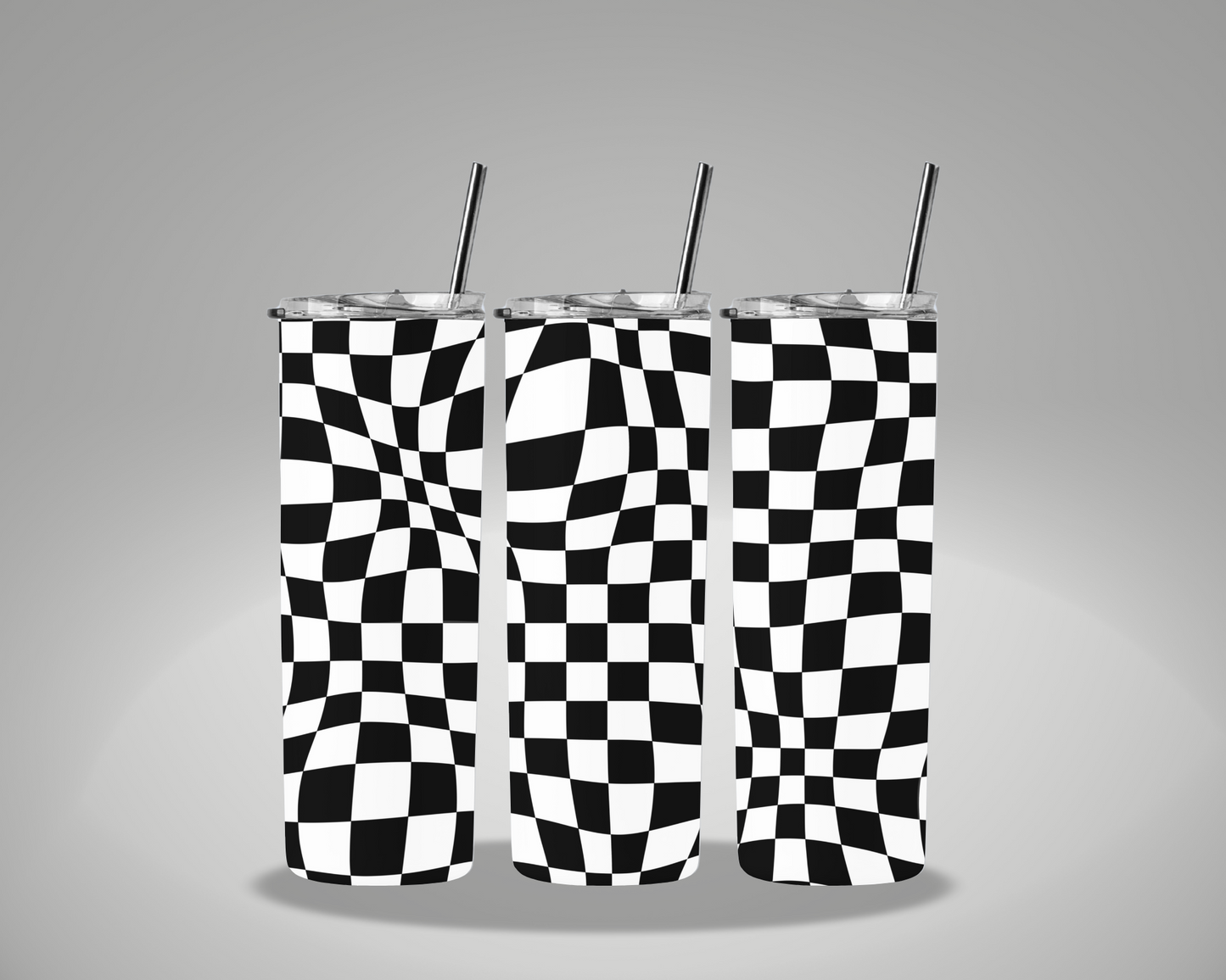 Wazy Checker - 20oz Skinny Tumbler Wrap CERRAS EXCLUSIVE