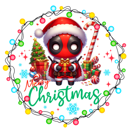 Cartoon Heros Christmas Ornament Bundle 2.8 Inch - Ornament UVDTF Decal