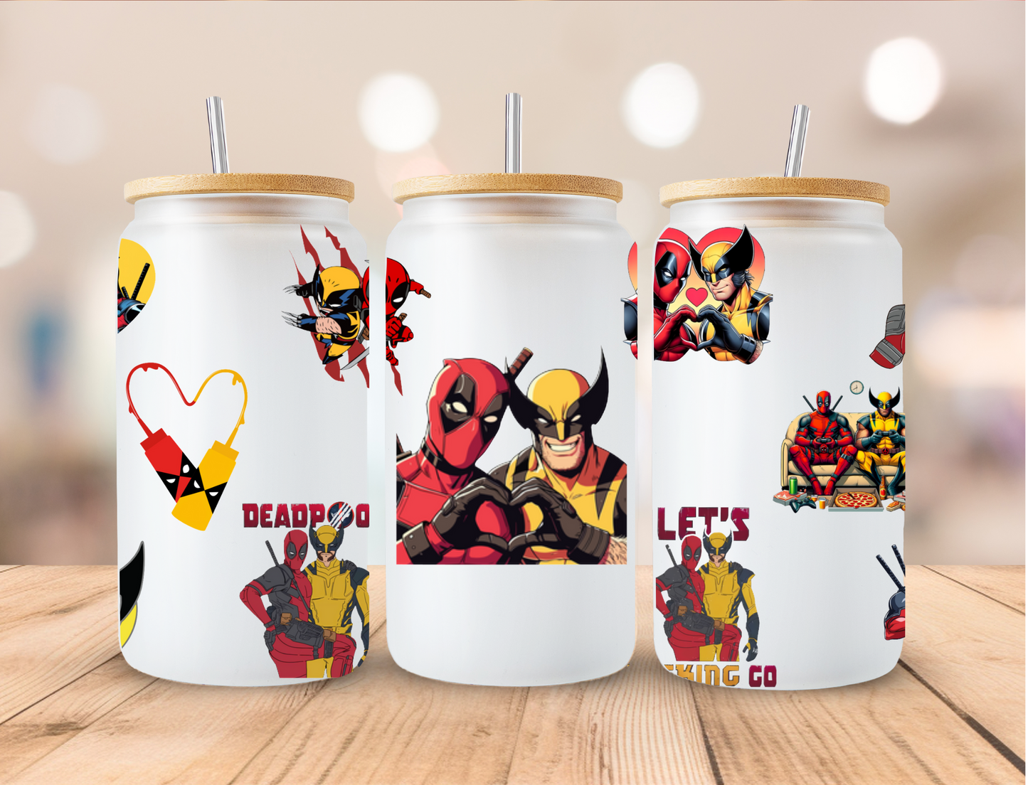 Deadpool and Wolverine er 2 - 16 oz / 20 oz Libby UV DTF Wrap