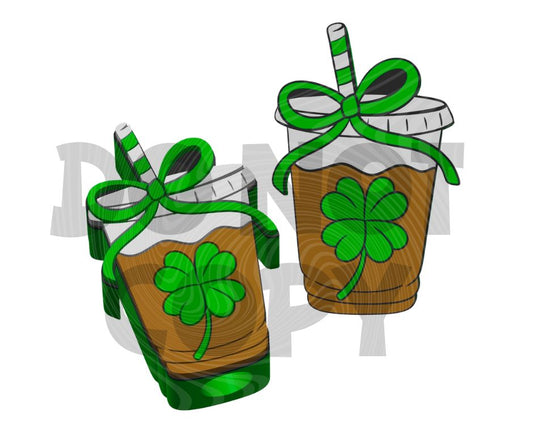Shamrock Frappe - 3D Printed Straw Topper