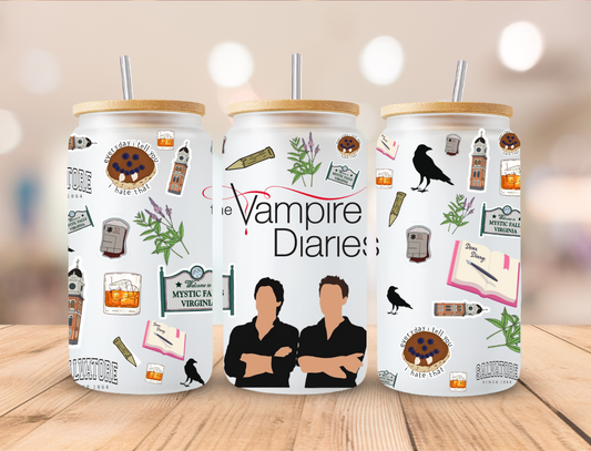 Vampire Diaries VER 1 - 16 oz / 20 oz Libby UV DTF Wrap