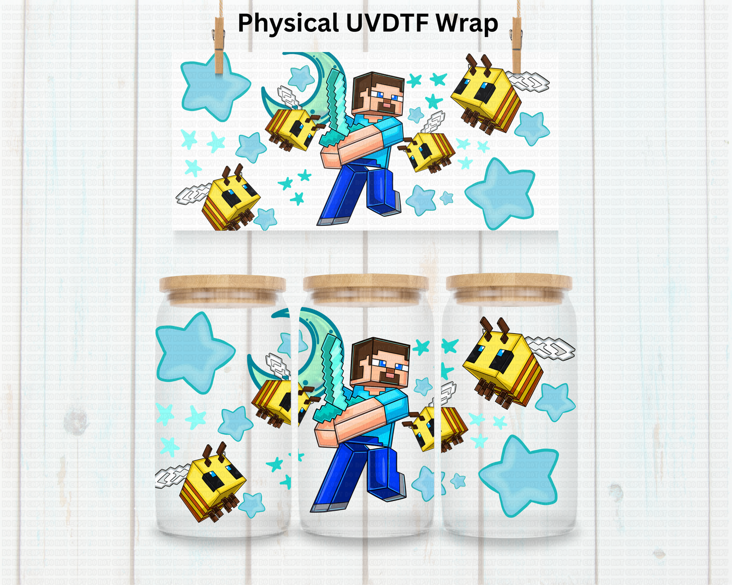 Mine Guy (Blue) - 16 oz / 20 oz Libby UV DTF