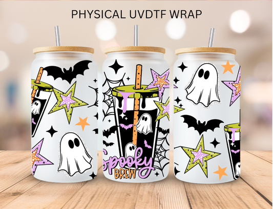 Spooky Brew - 16 oz / 20 oz Libby UV DTF Wrap