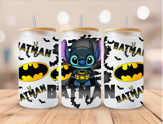 Character Bat Hero Alien - 16 oz / 20 oz Libby UV DTF Wrap