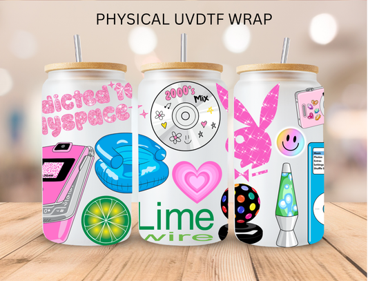2000's Aesthetic - 16 oz / 20 oz Libby UV DTF Wrap