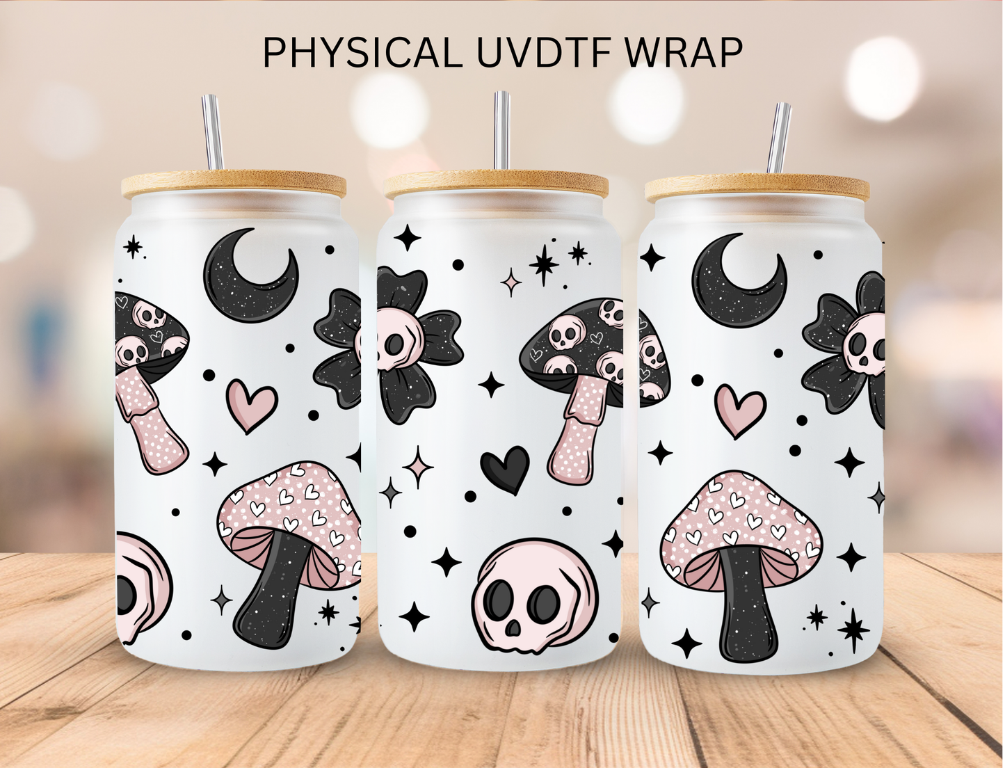 Grunge Mushroom - 16 oz / 20 oz Libby UV DTF