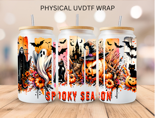 Halloween Spooky Season - 16 oz / 20 oz Libby UV DTF Wrap