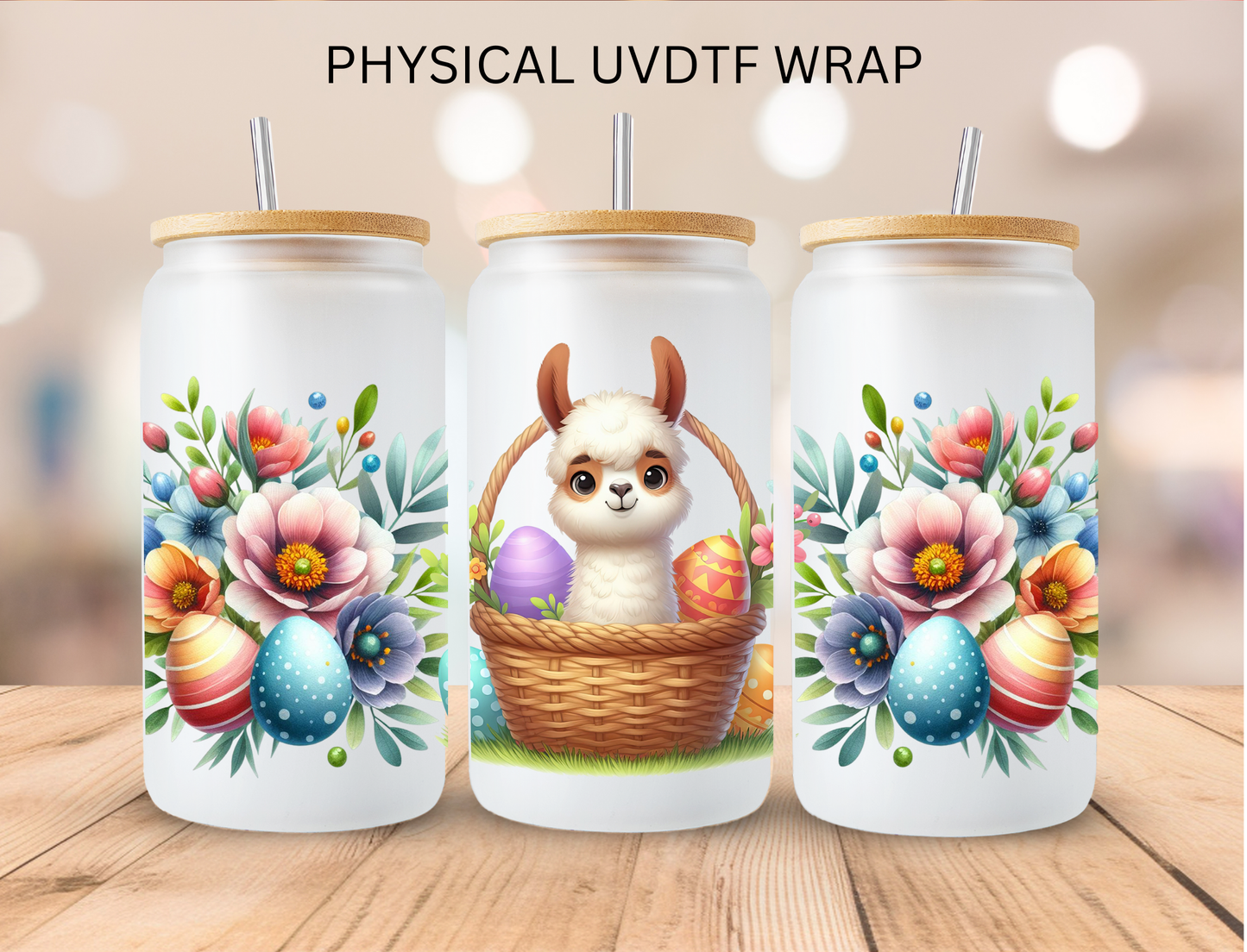 Easter Basket Animals Bundle - 16 oz / 20 oz Libby UV DTF Wrap