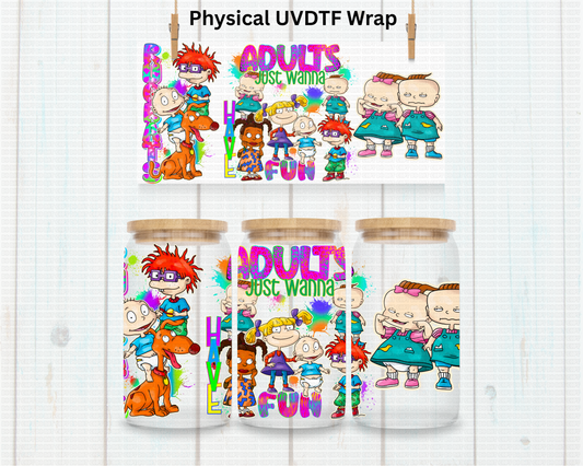 Exclusive ADULT Diaper Babies - 16 oz / 20 oz Libby UV DTF