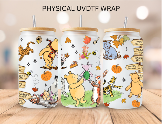 Poo And Friends - 16 oz / 20 oz Libby UV DTF Wrap
