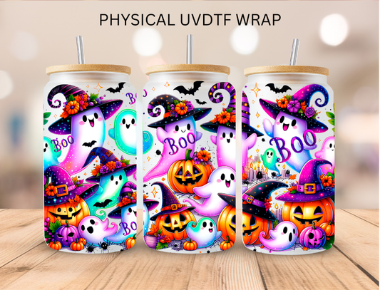 Halloween Boo Ghosts - 16 oz / 20 oz Libby UV DTF Wrap