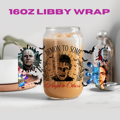 Halloween Horror Guys Collection - 16 oz / 20 oz Libby UV DTF Wrap