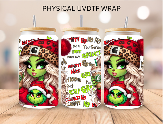 Mean Green Girl I'm Fine  - 16 oz / 20 oz Libby UV DTF Wrap