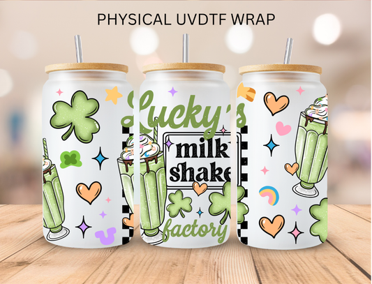 Lucky Milkshake Factory - 16 oz / 20 oz Libby UV DTF Wrap