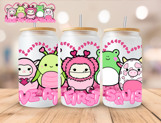 Love at First Squishmallow - 16 oz / 20 oz Libby UV DTF Wrap