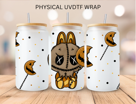 Halloween Sam Kitty - 16 oz / 20 oz Libby UV DTF Wrap