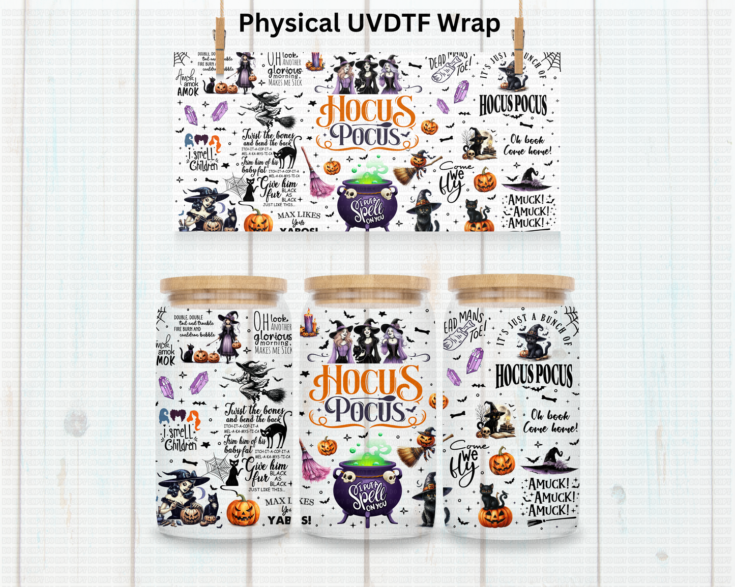 Halloween Hocus Witches - 16 oz / 20 oz Libby UV DTF