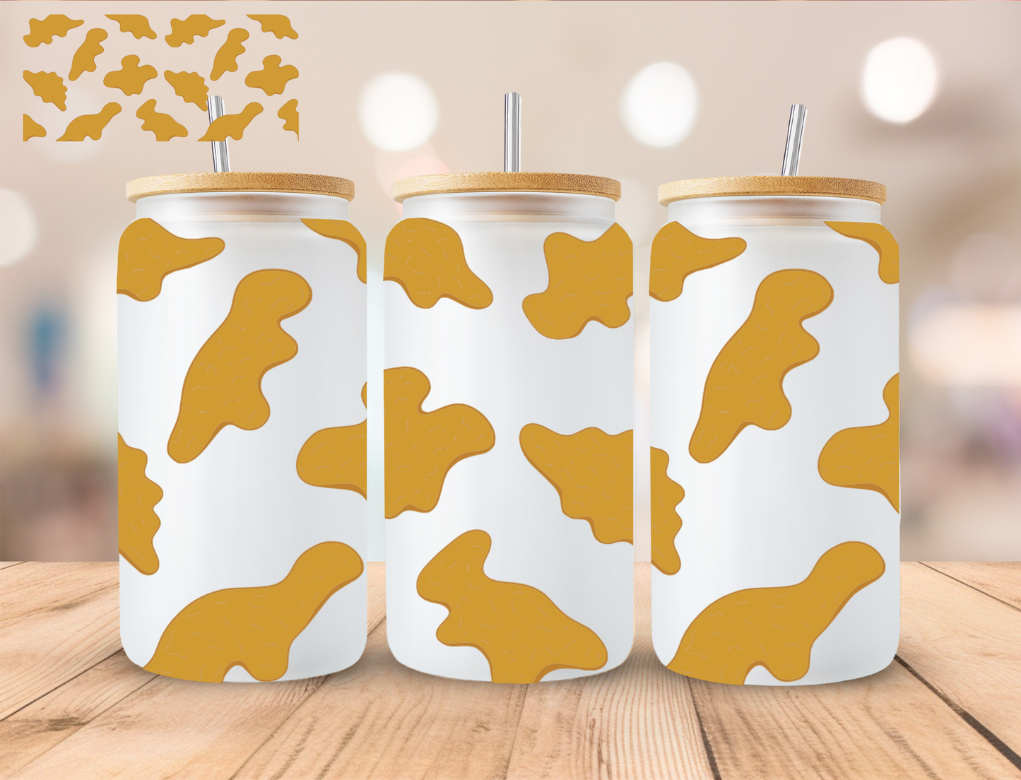 Dino Nuggets - 16 oz / 20 oz Libby UV DTF Wrap