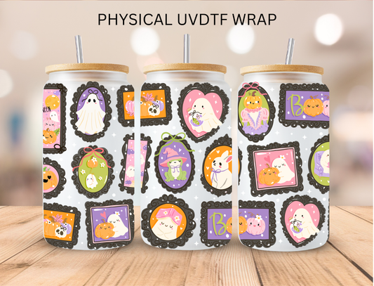 Halloween Ghost Portraits - 16 oz / 20 oz Libby UV DTF Wrap