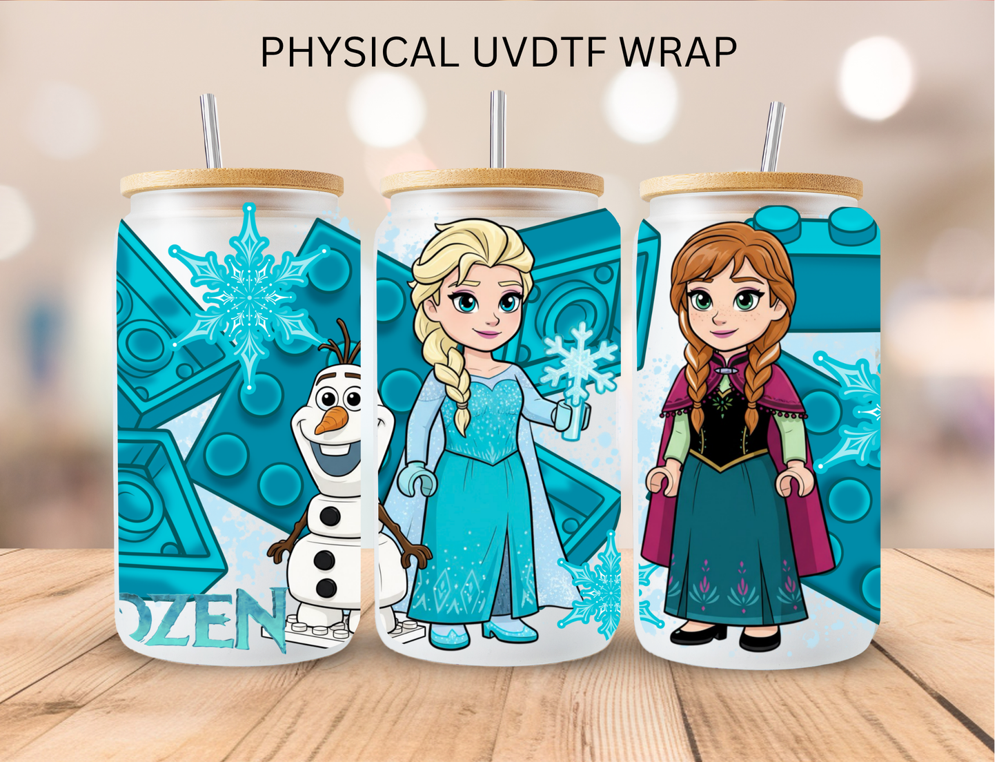 Brick Ice Princesses - 16 oz / 20 oz Libby UV DTF Wrap