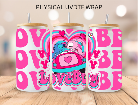 Valentine Stitch and Angel Lovebug - 16 oz / 20 oz Libby UV DTF