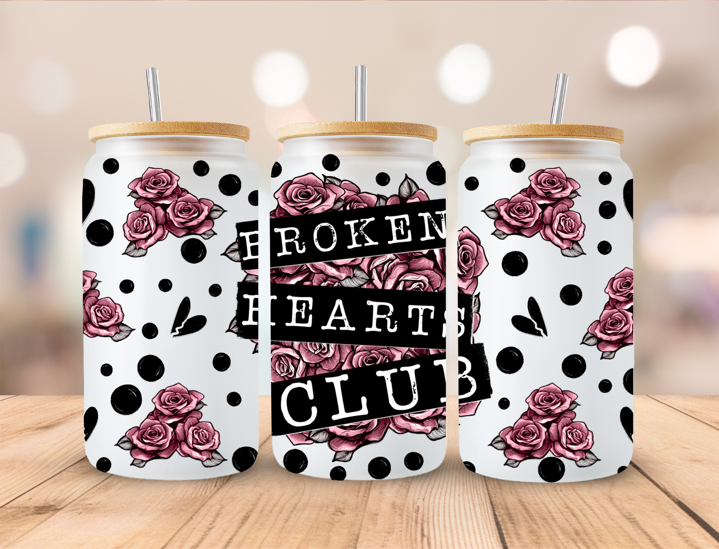 Valentine Broken Hearts Club - Libby UV DTF Wrap EXCLUSIVE DESIGNED