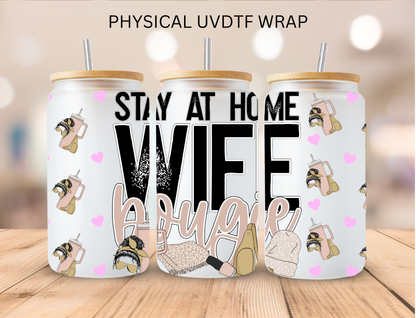 Bougee Wife Mom Collection - 16 oz / 20 oz Libby UV DTF
