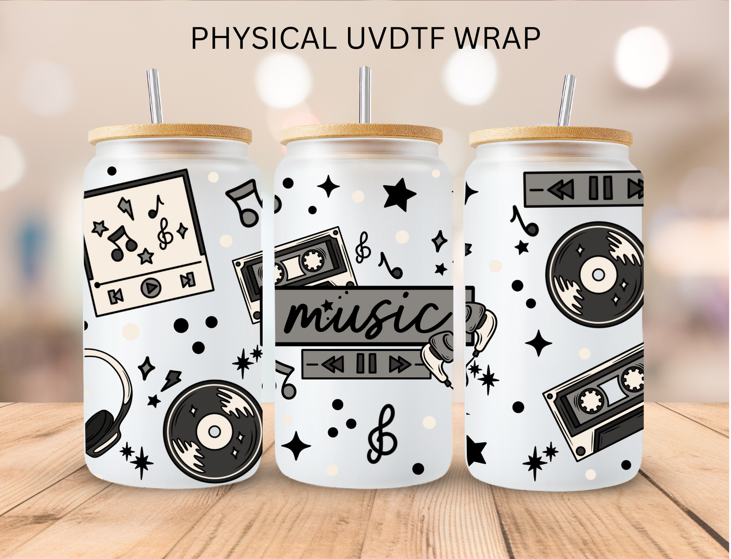 Music Aesthetic - 16 oz / 20 oz Libby UV DTF