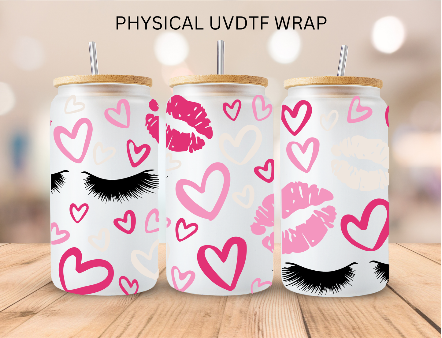 Lash and Lips - 16 oz / 20 oz Libby UV DTF