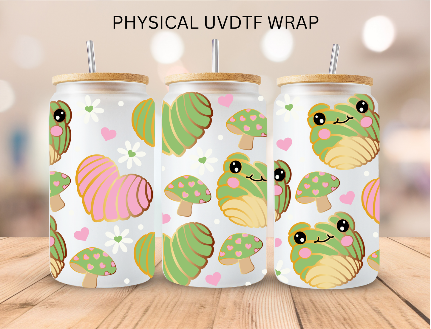 Concha Frogs - 16 oz / 20 oz Libby UV DTF