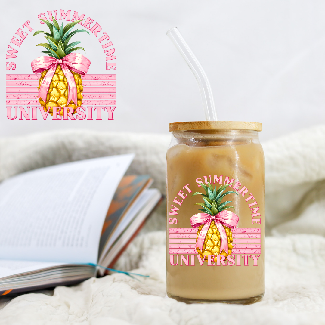 Pineapple Sweet Summertime University - UVDTF decals EXCLUSIVE DESIGNER