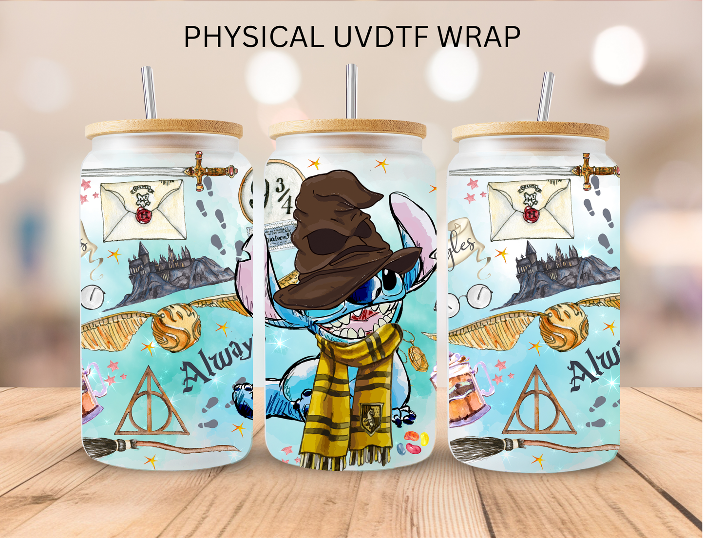Yellow Scarf Wizard Alien - 16 oz / 20 oz Libby UV DTF