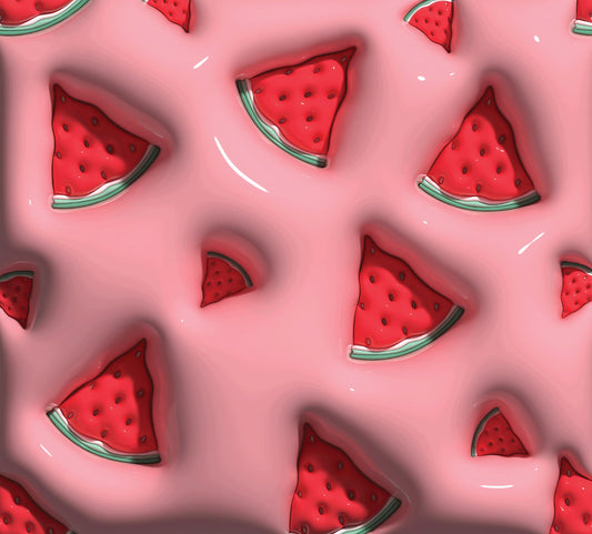 Inflated Watermelon Slices - 3D Inflated 20 Oz Sublimation Transfer