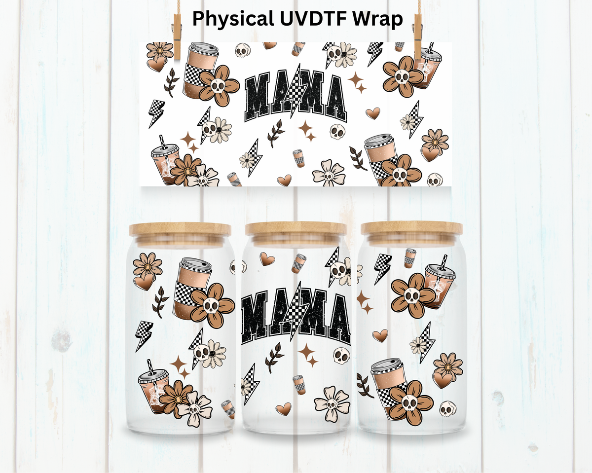 Coffee Mama Bolt - 16 oz / 20 oz Libby UV DTF